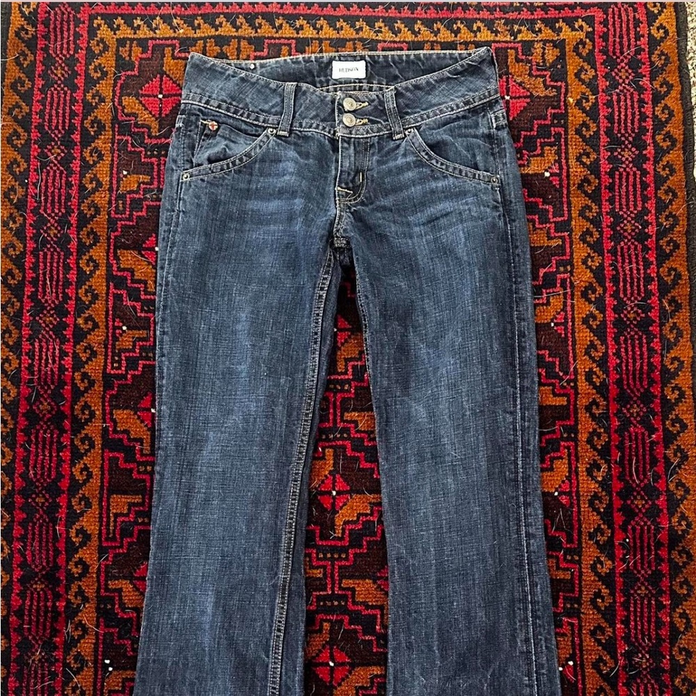 Low waisted Hudson Blue Boot Cut Jeans
